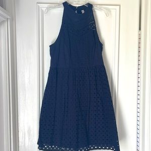 Target Navy Eyelet Dress